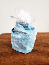 Load image into Gallery viewer, Sea Foam Road Rash Stretch Knit Pom Pom Hat
