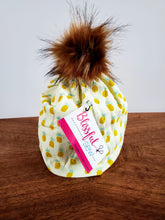 Load image into Gallery viewer, Pineapples Stretch Knit Pom Pom Hat
