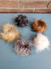 Load image into Gallery viewer, Snap on Faux fur Pom Pom
